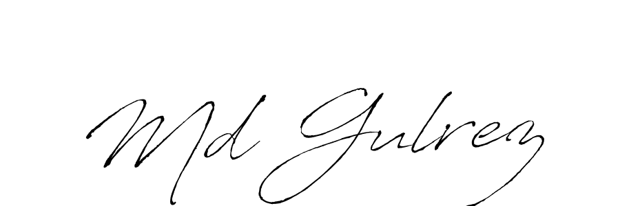 Antro_Vectra is a professional signature style that is perfect for those who want to add a touch of class to their signature. It is also a great choice for those who want to make their signature more unique. Get Md Gulrez name to fancy signature for free. Md Gulrez signature style 6 images and pictures png