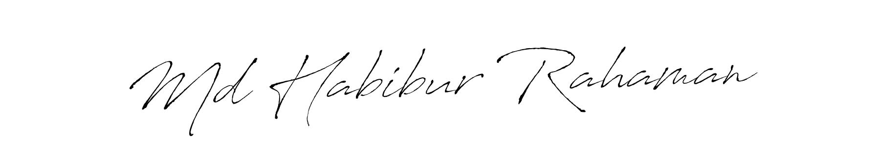 Design your own signature with our free online signature maker. With this signature software, you can create a handwritten (Antro_Vectra) signature for name Md Habibur Rahaman. Md Habibur Rahaman signature style 6 images and pictures png