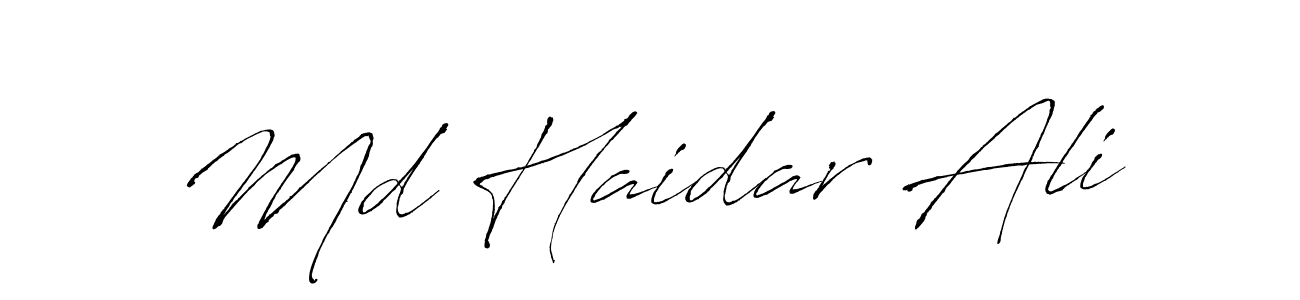 Md Haidar Ali stylish signature style. Best Handwritten Sign (Antro_Vectra) for my name. Handwritten Signature Collection Ideas for my name Md Haidar Ali. Md Haidar Ali signature style 6 images and pictures png