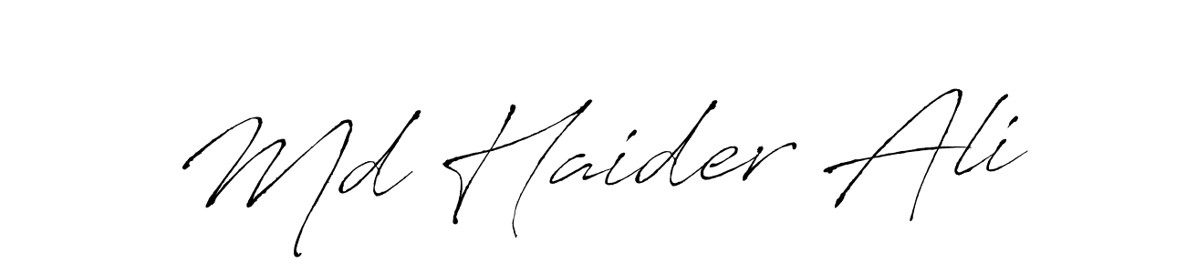See photos of Md Haider Ali official signature by Spectra . Check more albums & portfolios. Read reviews & check more about Antro_Vectra font. Md Haider Ali signature style 6 images and pictures png