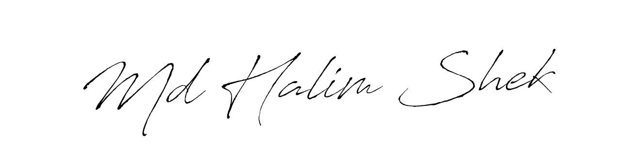 It looks lik you need a new signature style for name Md Halim Shek. Design unique handwritten (Antro_Vectra) signature with our free signature maker in just a few clicks. Md Halim Shek signature style 6 images and pictures png