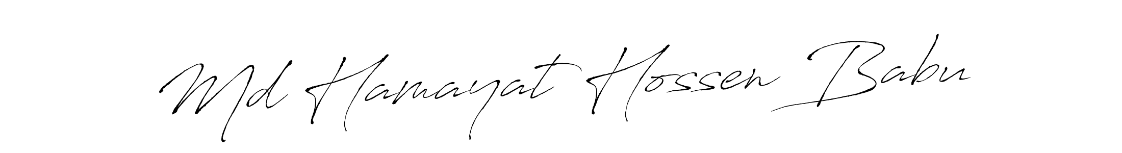 How to make Md Hamayat Hossen Babu name signature. Use Antro_Vectra style for creating short signs online. This is the latest handwritten sign. Md Hamayat Hossen Babu signature style 6 images and pictures png