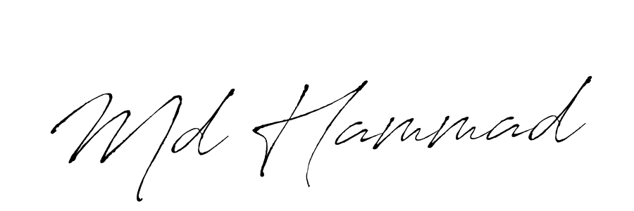 Md Hammad stylish signature style. Best Handwritten Sign (Antro_Vectra) for my name. Handwritten Signature Collection Ideas for my name Md Hammad. Md Hammad signature style 6 images and pictures png