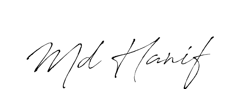 Use a signature maker to create a handwritten signature online. With this signature software, you can design (Antro_Vectra) your own signature for name Md Hanif. Md Hanif signature style 6 images and pictures png