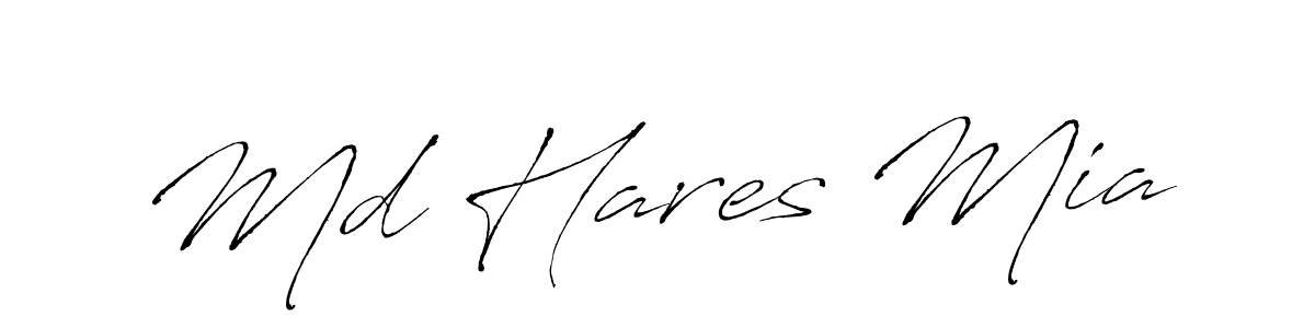 Create a beautiful signature design for name Md Hares Mia. With this signature (Antro_Vectra) fonts, you can make a handwritten signature for free. Md Hares Mia signature style 6 images and pictures png