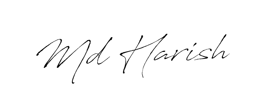Design your own signature with our free online signature maker. With this signature software, you can create a handwritten (Antro_Vectra) signature for name Md Harish. Md Harish signature style 6 images and pictures png