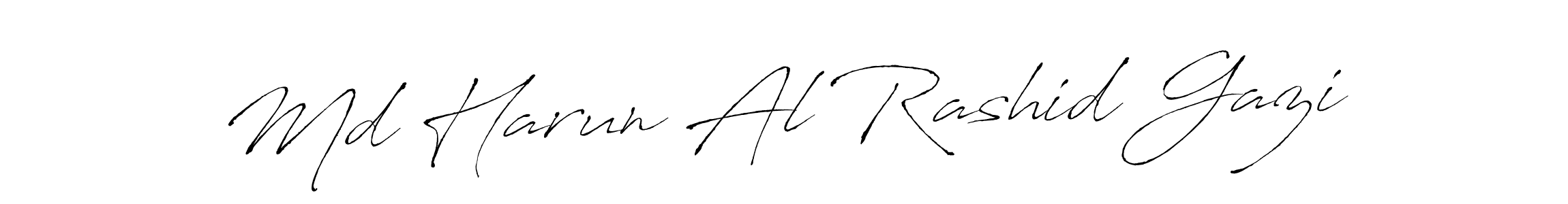 Design your own signature with our free online signature maker. With this signature software, you can create a handwritten (Antro_Vectra) signature for name Md Harun Al Rashid Gazi. Md Harun Al Rashid Gazi signature style 6 images and pictures png