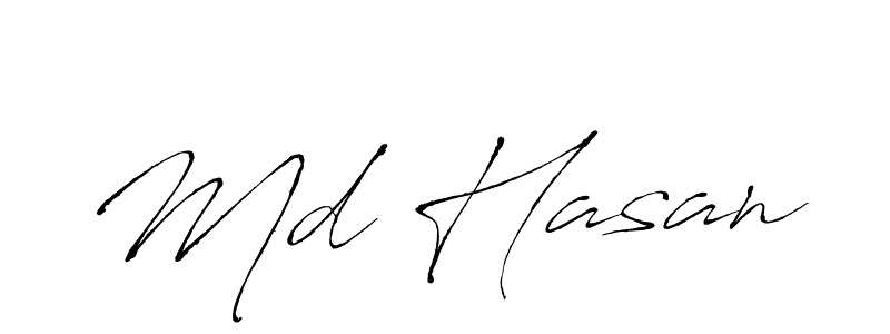 How to make Md Hasan signature? Antro_Vectra is a professional autograph style. Create handwritten signature for Md Hasan name. Md Hasan signature style 6 images and pictures png