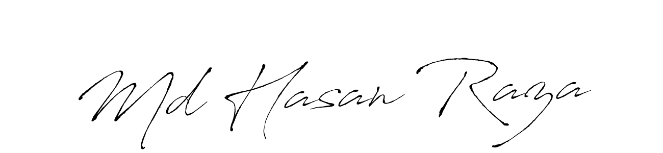 How to make Md Hasan Raza signature? Antro_Vectra is a professional autograph style. Create handwritten signature for Md Hasan Raza name. Md Hasan Raza signature style 6 images and pictures png