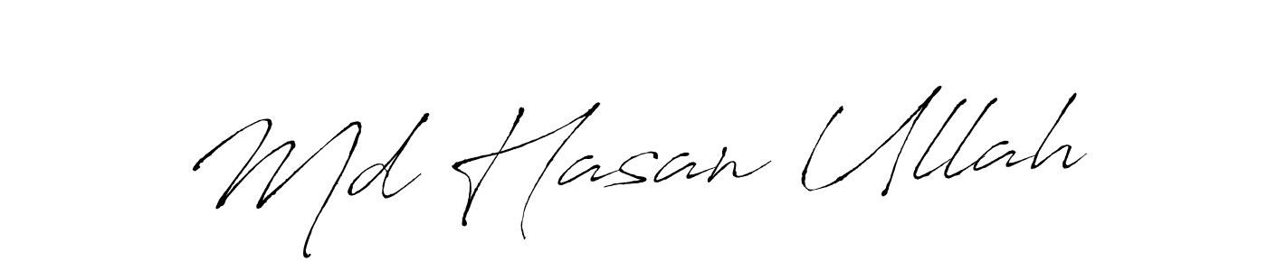 Md Hasan Ullah stylish signature style. Best Handwritten Sign (Antro_Vectra) for my name. Handwritten Signature Collection Ideas for my name Md Hasan Ullah. Md Hasan Ullah signature style 6 images and pictures png