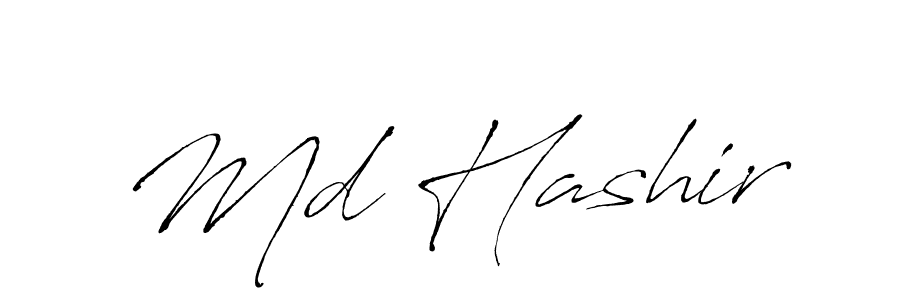 Md Hashir stylish signature style. Best Handwritten Sign (Antro_Vectra) for my name. Handwritten Signature Collection Ideas for my name Md Hashir. Md Hashir signature style 6 images and pictures png