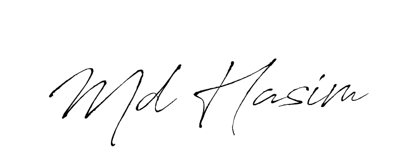 How to make Md Hasim signature? Antro_Vectra is a professional autograph style. Create handwritten signature for Md Hasim name. Md Hasim signature style 6 images and pictures png