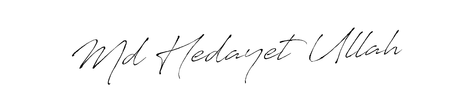 Make a beautiful signature design for name Md Hedayet Ullah. With this signature (Antro_Vectra) style, you can create a handwritten signature for free. Md Hedayet Ullah signature style 6 images and pictures png