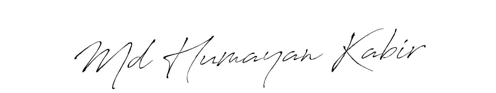 The best way (Antro_Vectra) to make a short signature is to pick only two or three words in your name. The name Md Humayan Kabir include a total of six letters. For converting this name. Md Humayan Kabir signature style 6 images and pictures png