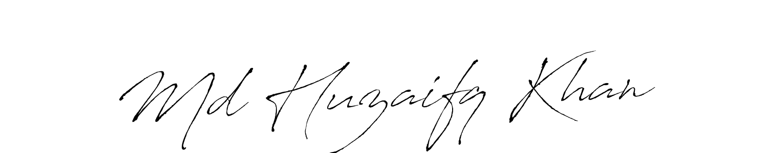 How to make Md Huzaifq Khan signature? Antro_Vectra is a professional autograph style. Create handwritten signature for Md Huzaifq Khan name. Md Huzaifq Khan signature style 6 images and pictures png
