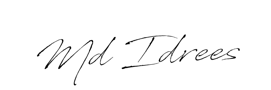 How to Draw Md Idrees signature style? Antro_Vectra is a latest design signature styles for name Md Idrees. Md Idrees signature style 6 images and pictures png