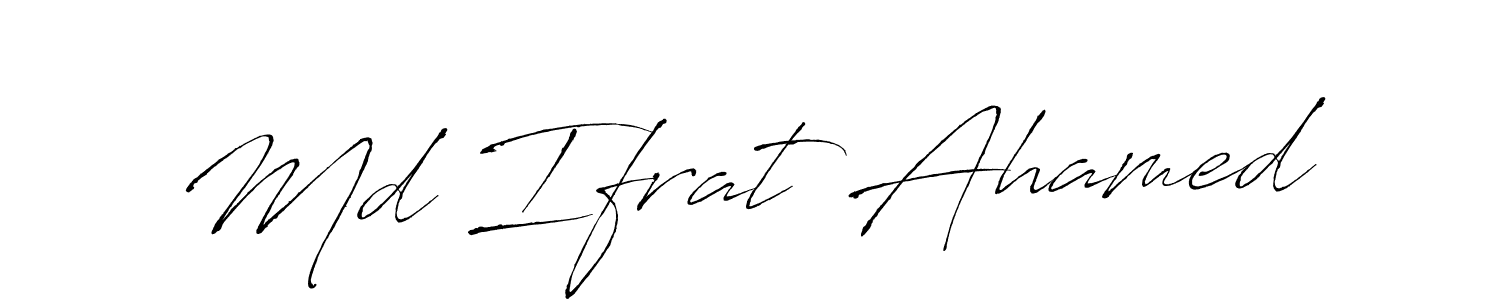 How to Draw Md Ifrat Ahamed signature style? Antro_Vectra is a latest design signature styles for name Md Ifrat Ahamed. Md Ifrat Ahamed signature style 6 images and pictures png