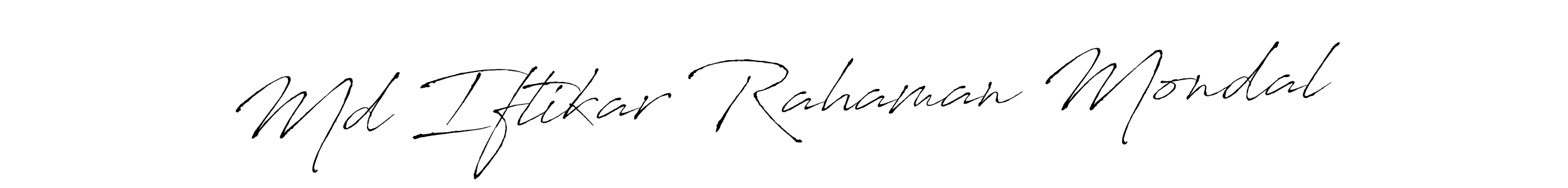 Also You can easily find your signature by using the search form. We will create Md Iftikar Rahaman Mondal name handwritten signature images for you free of cost using Antro_Vectra sign style. Md Iftikar Rahaman Mondal signature style 6 images and pictures png