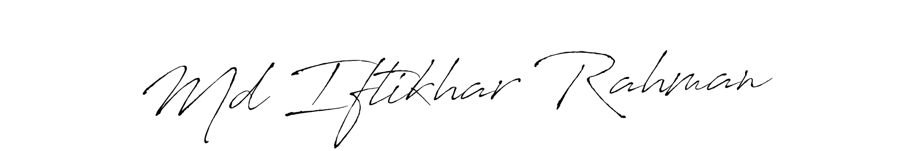 Make a beautiful signature design for name Md Iftikhar Rahman. With this signature (Antro_Vectra) style, you can create a handwritten signature for free. Md Iftikhar Rahman signature style 6 images and pictures png