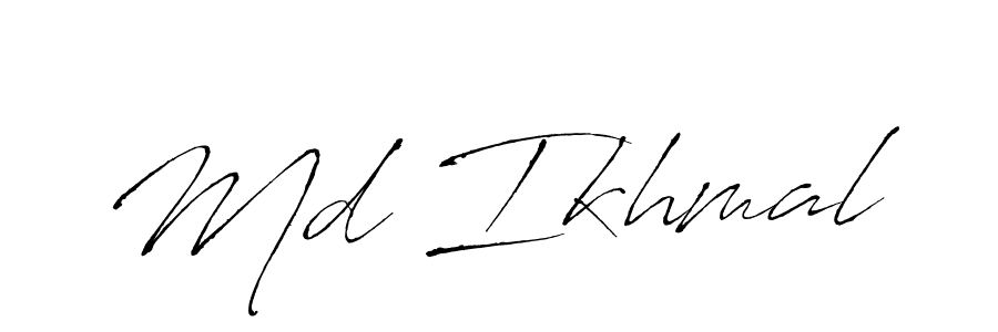 This is the best signature style for the Md Ikhmal name. Also you like these signature font (Antro_Vectra). Mix name signature. Md Ikhmal signature style 6 images and pictures png