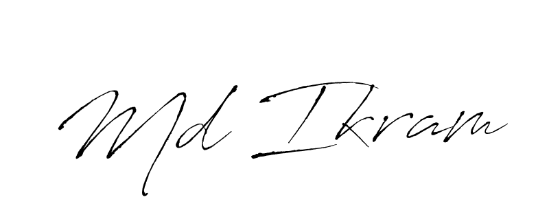 Antro_Vectra is a professional signature style that is perfect for those who want to add a touch of class to their signature. It is also a great choice for those who want to make their signature more unique. Get Md Ikram name to fancy signature for free. Md Ikram signature style 6 images and pictures png