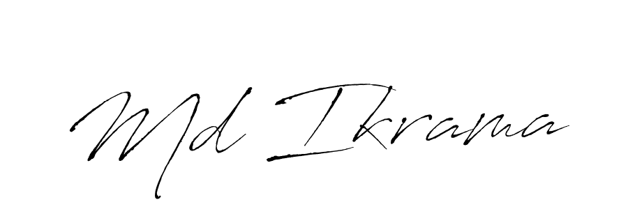 The best way (Antro_Vectra) to make a short signature is to pick only two or three words in your name. The name Md Ikrama include a total of six letters. For converting this name. Md Ikrama signature style 6 images and pictures png