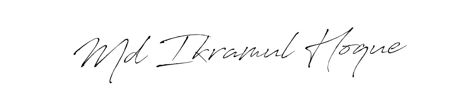 This is the best signature style for the Md Ikramul Hoque name. Also you like these signature font (Antro_Vectra). Mix name signature. Md Ikramul Hoque signature style 6 images and pictures png