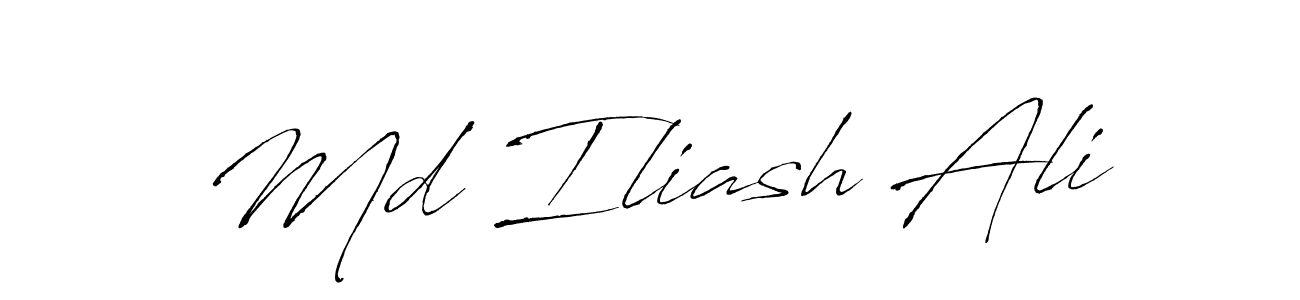 Antro_Vectra is a professional signature style that is perfect for those who want to add a touch of class to their signature. It is also a great choice for those who want to make their signature more unique. Get Md Iliash Ali name to fancy signature for free. Md Iliash Ali signature style 6 images and pictures png
