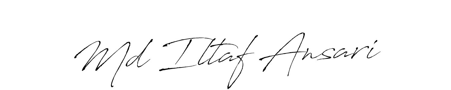 How to make Md Iltaf Ansari signature? Antro_Vectra is a professional autograph style. Create handwritten signature for Md Iltaf Ansari name. Md Iltaf Ansari signature style 6 images and pictures png