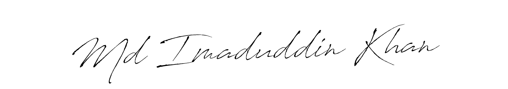 Md Imaduddin Khan stylish signature style. Best Handwritten Sign (Antro_Vectra) for my name. Handwritten Signature Collection Ideas for my name Md Imaduddin Khan. Md Imaduddin Khan signature style 6 images and pictures png