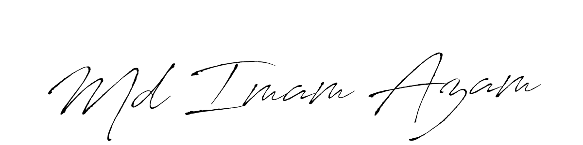 How to make Md Imam Azam name signature. Use Antro_Vectra style for creating short signs online. This is the latest handwritten sign. Md Imam Azam signature style 6 images and pictures png
