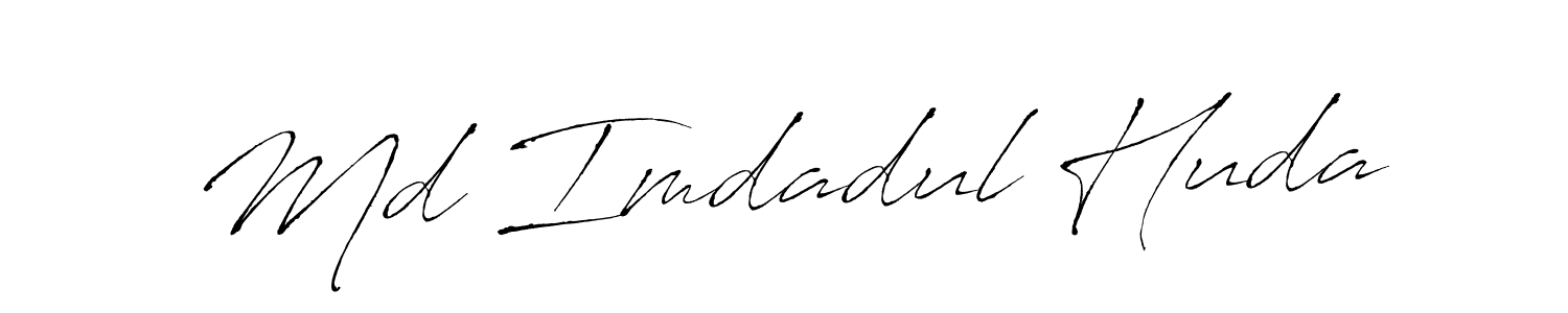 Design your own signature with our free online signature maker. With this signature software, you can create a handwritten (Antro_Vectra) signature for name Md Imdadul Huda. Md Imdadul Huda signature style 6 images and pictures png