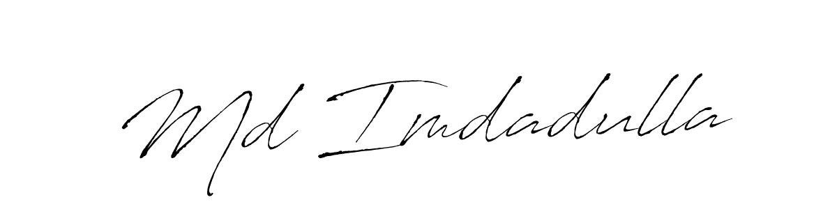 Also You can easily find your signature by using the search form. We will create Md Imdadulla name handwritten signature images for you free of cost using Antro_Vectra sign style. Md Imdadulla signature style 6 images and pictures png