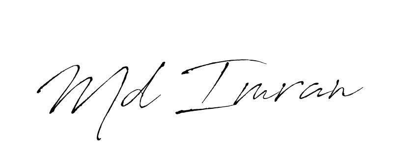 Create a beautiful signature design for name Md Imran. With this signature (Antro_Vectra) fonts, you can make a handwritten signature for free. Md Imran signature style 6 images and pictures png