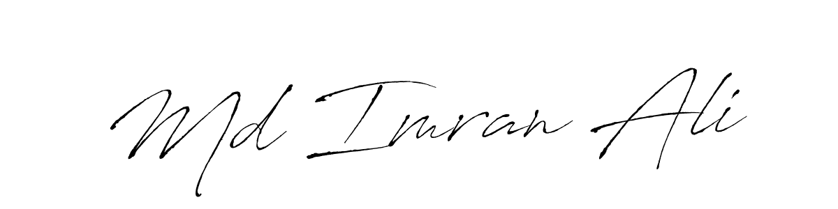 Also You can easily find your signature by using the search form. We will create Md Imran Ali name handwritten signature images for you free of cost using Antro_Vectra sign style. Md Imran Ali signature style 6 images and pictures png