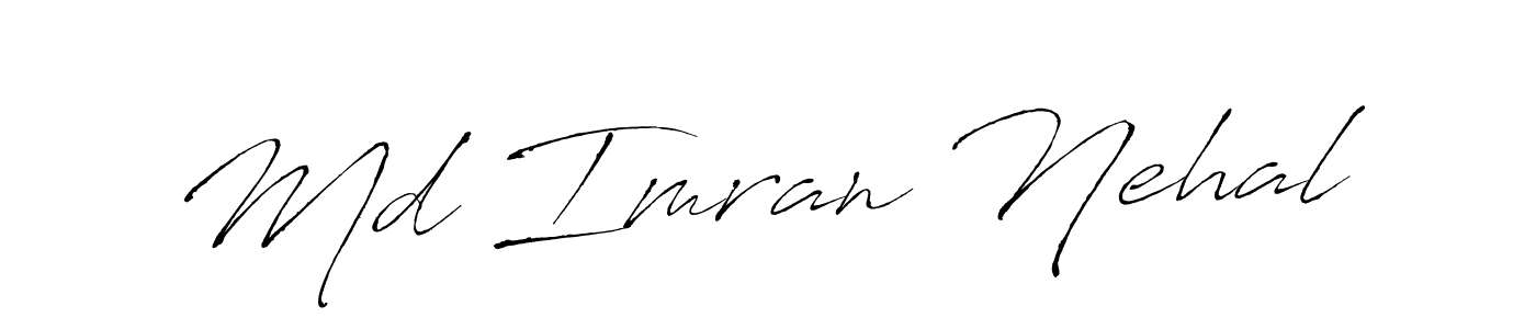 The best way (Antro_Vectra) to make a short signature is to pick only two or three words in your name. The name Md Imran Nehal include a total of six letters. For converting this name. Md Imran Nehal signature style 6 images and pictures png