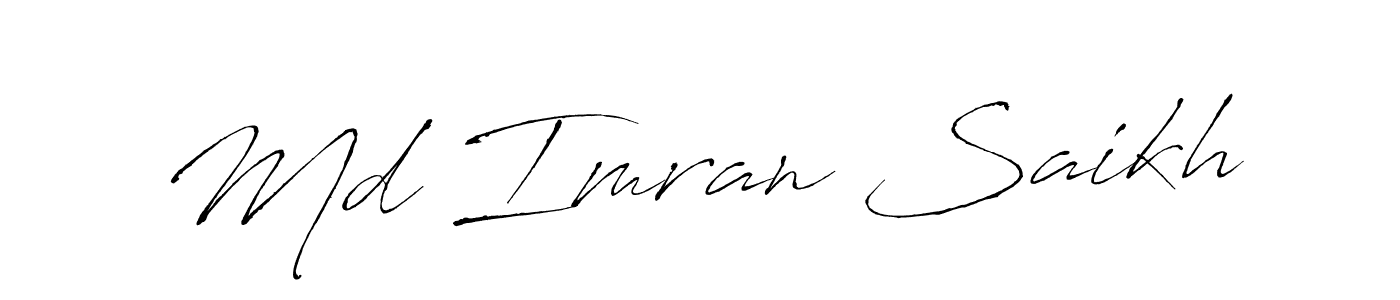 It looks lik you need a new signature style for name Md Imran Saikh. Design unique handwritten (Antro_Vectra) signature with our free signature maker in just a few clicks. Md Imran Saikh signature style 6 images and pictures png