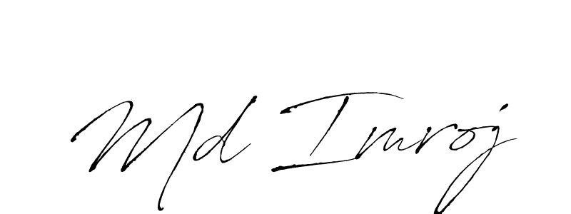 How to make Md Imroj name signature. Use Antro_Vectra style for creating short signs online. This is the latest handwritten sign. Md Imroj signature style 6 images and pictures png