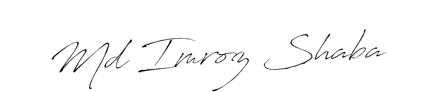 Make a short Md Imroz Shaba signature style. Manage your documents anywhere anytime using Antro_Vectra. Create and add eSignatures, submit forms, share and send files easily. Md Imroz Shaba signature style 6 images and pictures png