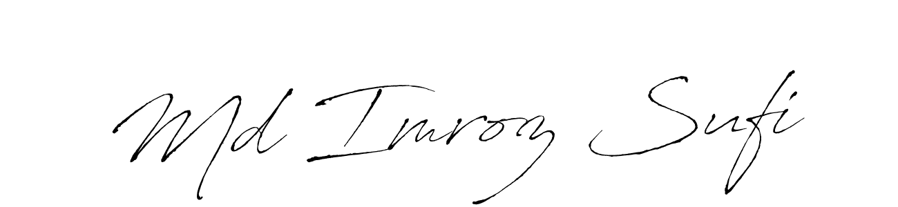 Make a beautiful signature design for name Md Imroz Sufi. With this signature (Antro_Vectra) style, you can create a handwritten signature for free. Md Imroz Sufi signature style 6 images and pictures png