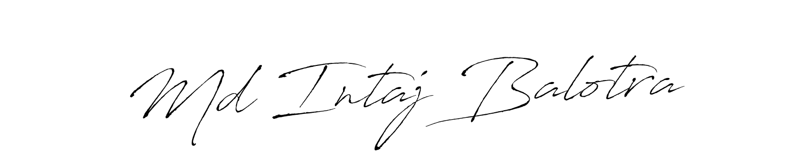 Md Intaj Balotra stylish signature style. Best Handwritten Sign (Antro_Vectra) for my name. Handwritten Signature Collection Ideas for my name Md Intaj Balotra. Md Intaj Balotra signature style 6 images and pictures png