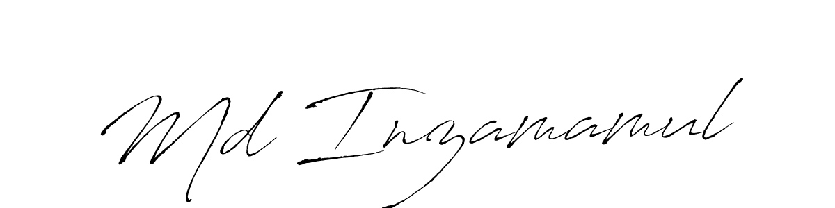 Design your own signature with our free online signature maker. With this signature software, you can create a handwritten (Antro_Vectra) signature for name Md Inzamamul. Md Inzamamul signature style 6 images and pictures png