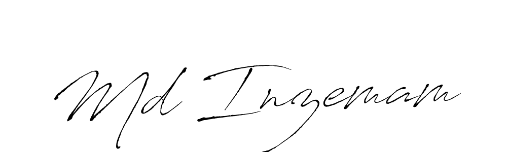 Create a beautiful signature design for name Md Inzemam. With this signature (Antro_Vectra) fonts, you can make a handwritten signature for free. Md Inzemam signature style 6 images and pictures png