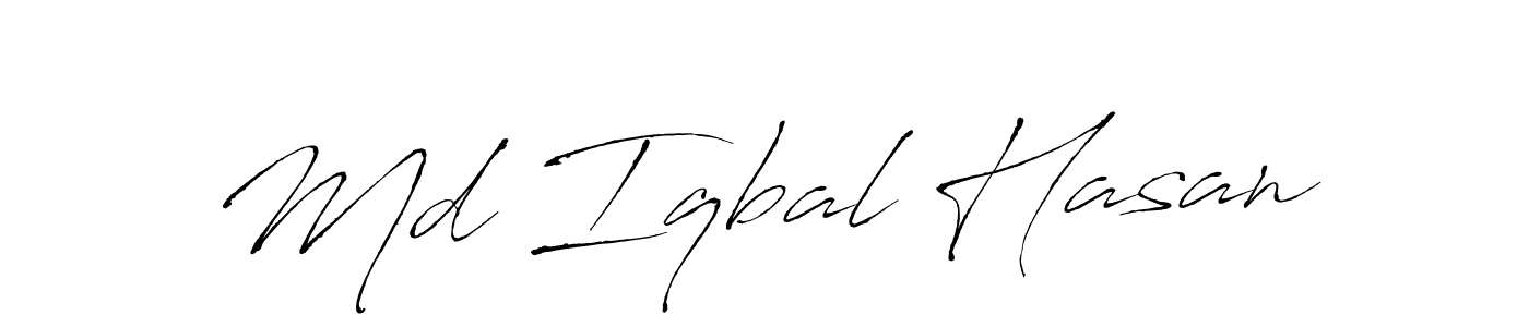 The best way (Antro_Vectra) to make a short signature is to pick only two or three words in your name. The name Md Iqbal Hasan include a total of six letters. For converting this name. Md Iqbal Hasan signature style 6 images and pictures png