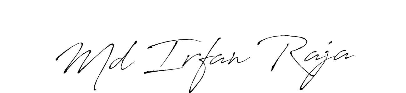 Md Irfan Raja stylish signature style. Best Handwritten Sign (Antro_Vectra) for my name. Handwritten Signature Collection Ideas for my name Md Irfan Raja. Md Irfan Raja signature style 6 images and pictures png