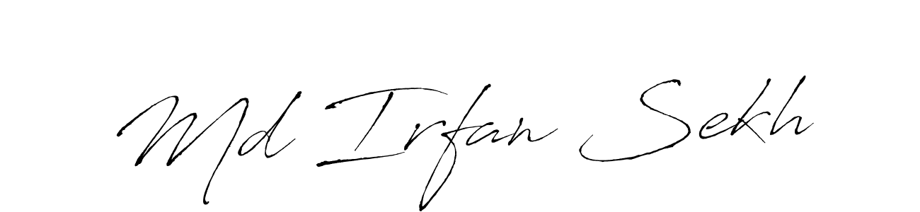 Use a signature maker to create a handwritten signature online. With this signature software, you can design (Antro_Vectra) your own signature for name Md Irfan Sekh. Md Irfan Sekh signature style 6 images and pictures png