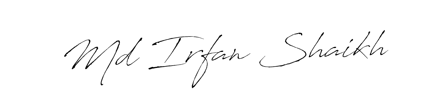 Antro_Vectra is a professional signature style that is perfect for those who want to add a touch of class to their signature. It is also a great choice for those who want to make their signature more unique. Get Md Irfan Shaikh name to fancy signature for free. Md Irfan Shaikh signature style 6 images and pictures png
