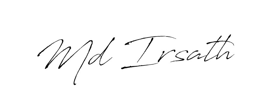 This is the best signature style for the Md Irsath name. Also you like these signature font (Antro_Vectra). Mix name signature. Md Irsath signature style 6 images and pictures png