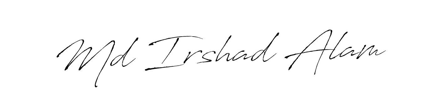 Create a beautiful signature design for name Md Irshad Alam. With this signature (Antro_Vectra) fonts, you can make a handwritten signature for free. Md Irshad Alam signature style 6 images and pictures png