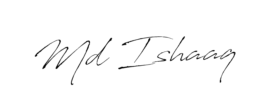 Design your own signature with our free online signature maker. With this signature software, you can create a handwritten (Antro_Vectra) signature for name Md Ishaaq. Md Ishaaq signature style 6 images and pictures png